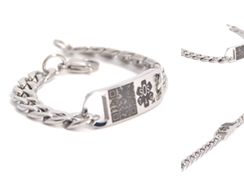 sos armband smalle schakel (167)